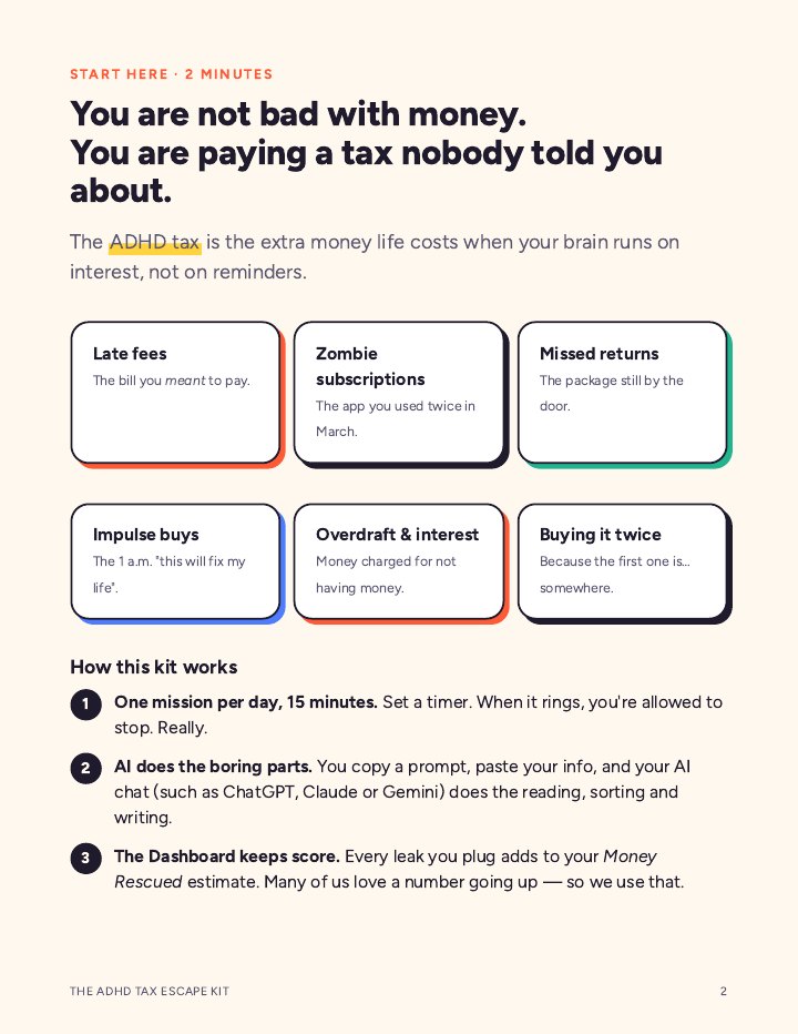 Guide page: You are not bad with money.